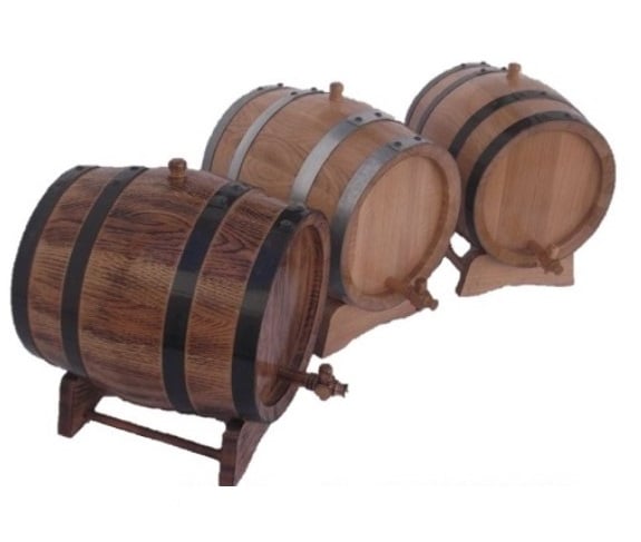 Small wine barrels for wine and whiskey in Malta